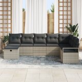  Set vrtne garniture od 8 dijelova sa svjetlosivim jastučićima od poli ratana | shoptok.hr
