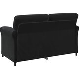 SOFA za dvije osobe Crna 158 x 83 x 95 cm Baršun | shoptok.hr
