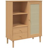  Visoka komoda SENJA smeđa izgled ratana 90x40x112 cm borovina | Eponuda.ba