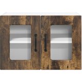  Zidni stakleni ormarić 2 pcs Dimljeni hrast 60 x 31 x 40 cm | shoptok.hr