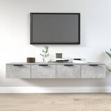 vidaXL Zidni ormarići 2 kom boja siva betona 68x30x20 cm drveni Cijene
