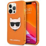 Karl Lagerfeld Originalen ovitek KLHCP13LCHTRO za iPhone 13 Pro oranžna silikonska zaščita - Choupetts head Cene