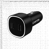 Canyon ondrive 60 pd 60w 2xusb-c black car charger ( CNE-CCABR3CC ) Cene