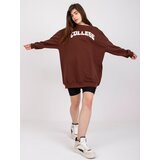 FANCY Sweatshirt-FA-BL-7649.85P-dark brown | Shoptok.si