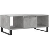 Maison Chic Klubska mizica - kavna mizica - Nizka mizica betonsko siva 90x50x36,5 cm inženirski les, (21753626) Cene