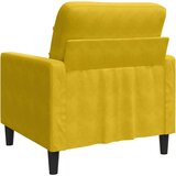  Fotelja žuta 60 cm baršunasta | shoptok.hr