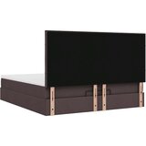 Otomanski posteljni okvir z vzmetnicami rjav 200x200 cm blago, (21653350) | Shoptok.si