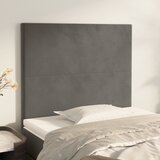  Uzglavlje tamno sivo 90x5x118/128 cm baršunasto | shoptok.hr