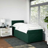 Box spring krevet s madracem tamnozeleni 90x190 cm baršunasti | shoptok.hr