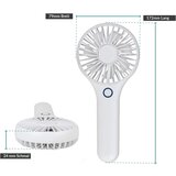 Venisymlis Mini Ročni Usb Ventilator S 3 Stopnjami Vetra (Bel), Primeren Za Notranjo In Zunanjo Uporabo, (22070288) | Shoptok.si