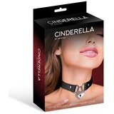 Cinderella Collar with Heart Lock Vegan Leather Black Cijene