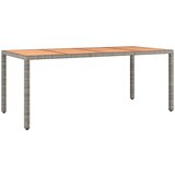  7-dijelni vrtni bistro set od poliratana s jastucima sivi | shoptok.hr