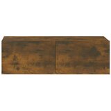  Stenske TV omarice 4 kosi dimljeni hrast 100x30x30 cm, (20732506) | Shoptok.si