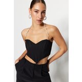 Trendyol Crop Top - Black - Plain | shoptok.hr