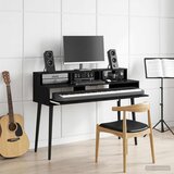 Studio radni stol Crni hrast 152 x 42,5 x 36 cm | shoptok.hr