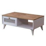 Hanah home sto za dnevnu sobu calvin white oak | ePonuda.com