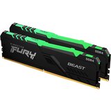 Kingston fury beast rgb DDR4 komplet 16 gb (2 x 8 gb) - 3000 mhz - C15 pomnilnik za računalnik, (20528014) | Shoptok.si