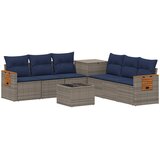  Set sofe 8 kom. Siva i tamnoplava 55 x 55 x 37 cm Slike