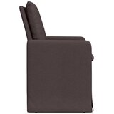  Trpezarijske stolice 2 pcs Tamno smeđa 57 x 67 x 98 cm tkanina | Eponuda.com