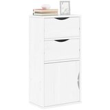 vidaXL Bočni ormarić s ladicama ODDA bijeli 40x24x79 cm puno drvo bor Cijene