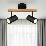Globo 57913-2 - Spot lampa HERTI 2xGU10/5W/230V drvo/metal | Eponuda.com