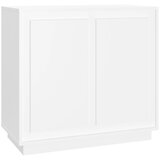  Komoda bijela 80 x 34 x 75 cm od konstruiranog drva | shoptok.hr