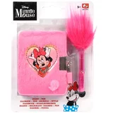 Canenco: Minnie miška skrivni plišasti dnevnik z ključavnico in UV lučko