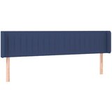 Maison Chic Vzglavna omarica - Nočna omarica - Posteljna omarica z ušesi modro 163x16x78/88 cm blago, (21709316) | Shoptok.si