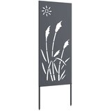  Privatnost u vrtu Antracit 50 x 140 cm Hladno valjana čelična | shoptok.hr