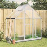  Staklenik s okvirom srebrni 169 x 114 x 202 cm aluminijski | shoptok.hr