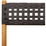 vidaXL 3-dijelni bistro set od poliratana i masivnog drva crni | shoptok.hr