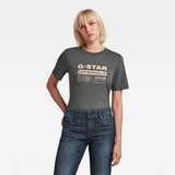 G-star T-shirt - Originals label regular fit tee grey | Shoptok.si