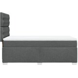  Okvir kreveta s oprugama i madrac tamnosivi 80x200cm od tkanine | shoptok.hr