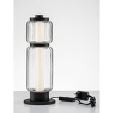 Nova Luce Mat črna steklena LED namizna svetilka (višina 39 cm) Liesa – | Shoptok.si
