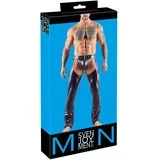 Muški seksi veš Chaps & String, Crni