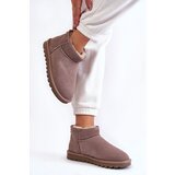 Boto Women's Suede Low Snow Boots Grey Shelie | Shoptok.si