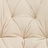CARRYHOME stol, kovina, tekstil naravne barve, črna | Shoptok.si