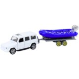  Terensko vozilo s prikolicom i motornim čamcem - bijelo/plavi | shoptok.hr