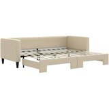  Dnevni krevet na razvlačenje krem 80 x 200 cm od tkanine | shoptok.hr