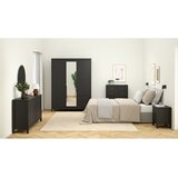 Tvilum Crni ormar s ogledalom 150x199x58 cm Madrid – | shoptok.hr
