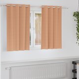 vidaXL Zavjese sa zavjesama 2 pcs Svjetlosmeđa 140 x 140 cm Poliester cijene