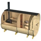 Male kuće Vanjska sauna PORI 240 × 400 cm – bez završnog krovnog pokrova | shoptok.hr