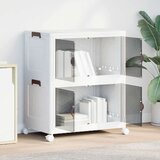 vidaXL Škatla za shranjevanje s kolesi 75 L 64x40x76 cm | Shoptok.si