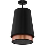  Duolla - Plafonski luster BELL SHINY 1xE27/15W/230V, prečnik 25 cm, crna/bakrena | Eponuda.com