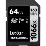 Lexar SD 64GB 1066x SDXC UHS-I cards, 160MB/s read 70MB/s write C10 V30 U3 | shoptok.hr