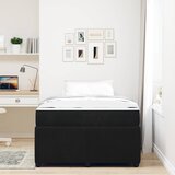  Krevetna konstrukcija s madracem Crna 120 x 190 cm tkanina | Eponuda.com
