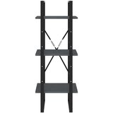 vidaXL ormarić za knjige s 3 razine sivi 40 x 30 x 105 cm od borovine | shoptok.hr