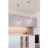 Candellux Vijolična LED viseča svetilka s steklenim senčilom Lukka – | Shoptok.si