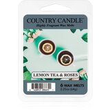 Country Candle Lemon Tea & Roses vosek za aroma lučko 64 g | Shoptok.si