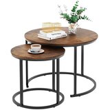  Set stolića za dnevni boravak 2u1 Natural Wood - 70x50cm & 45x44cm | Shoptok.si